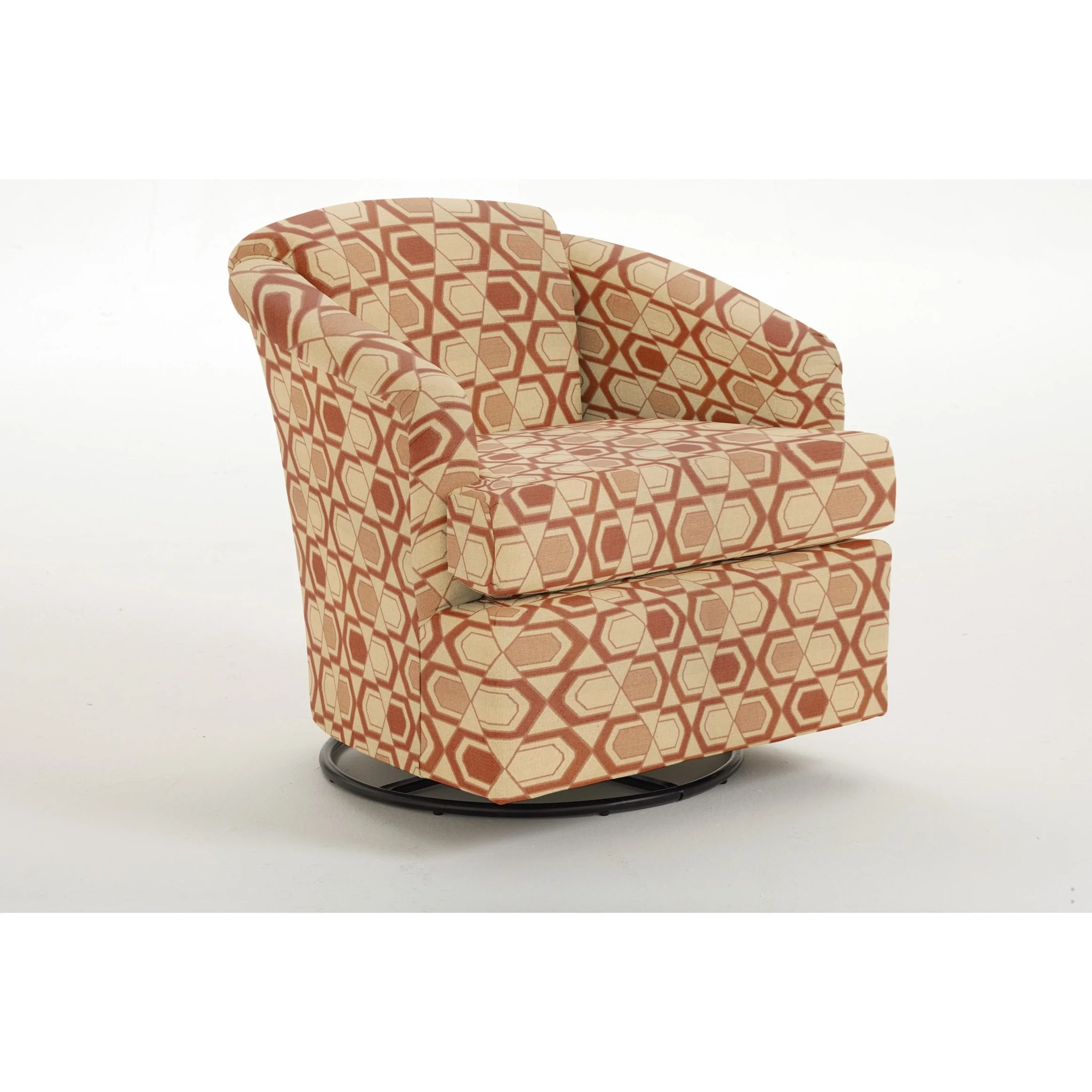 Best Home Furnishings Swivel Barrel Chairs 25671 Cass Swivel Barrel Chair Wayside Furniture